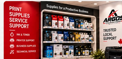 Illustrative print supplies and technical support